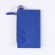 Kavy Necklace Leather Wallet (Blue)