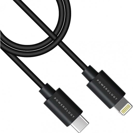 Powerology USB-C to Lightning Cable 3M - Black