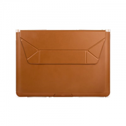 Uniq Oslo Laptop Sleeve With Foldable Stand (Up to 14") - Toffee Brown