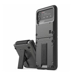VRS Design Case for Samsung Galaxy Z Flip 3 Active Quick Stand -Black
