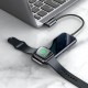 BASEUS 6 IN 1 TYPE-C HUB WITH IWATCH WIRELESS CHARGER – BLACK