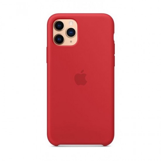 IPHONE 11 PRO APPLE LEATHER CASE- Red