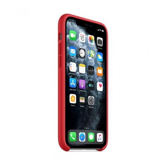 IPHONE 11 PRO APPLE LEATHER CASE- Red