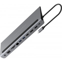 Powerology 11in1 Multi-Display USB-C Hub & Laptop Stand - Grey