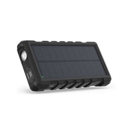 RAVPower Solar Portable Charger 25000mAh Power Bank – Black