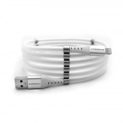 SuperCalla Magnetic USB-A to Lightning Cable 2M (White)