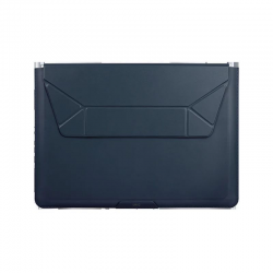 Uniq Oslo Laptop Sleeve With Foldable Stand (Up to 14") - Abyss Blue