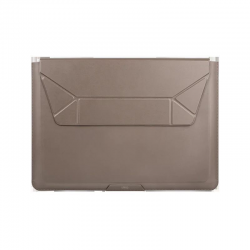 Uniq Oslo Laptop Sleeve With Foldable Stand (Up to 14") - Stone Grey