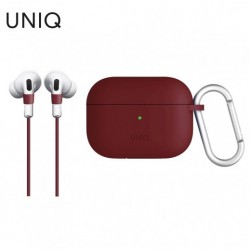 UNIQ For Airpods Pro Vencer Silicone Hang Case - Maaroon