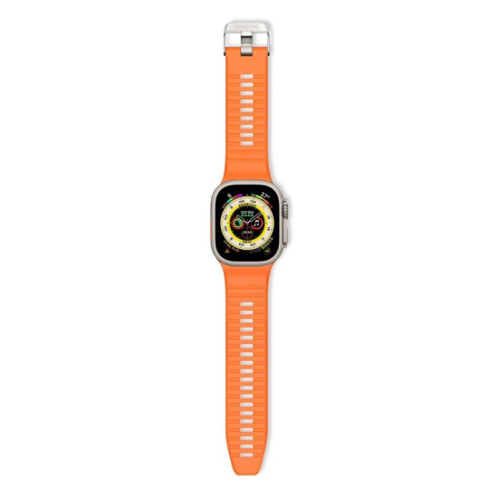Decoded AppleWatch 49/45/44/42 mm Gen 1-9-SE Silicone Ultra Traction Strap - Apricot