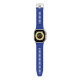 Decoded AppleWatch 49/45/44/42 mm Gen 1-9-SE Silicone Ultra Traction Strap - Galactic Blue