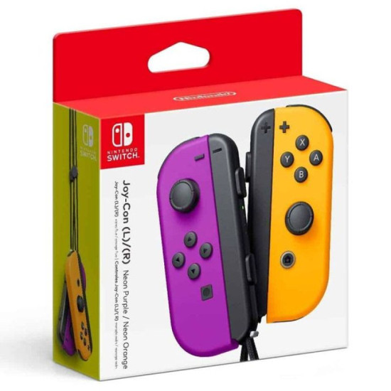 Nintendo Switch Joy-Con (L/R) Controllers - Neon Purple / Neon Orange