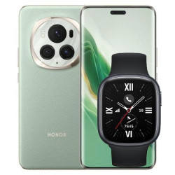 Honor Magic 6 Pro Phone, 12GB RAM, 512GB, 6.8-inch + honor watch 4 GPS - Green
