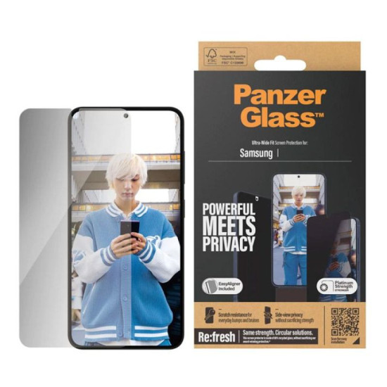 PanzerGlass Samsung Galaxy S24 Plus Tempered-Glass Screen Protector – Privacy