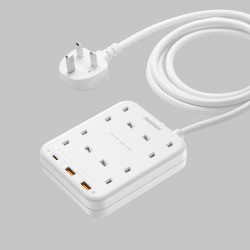 Momax ONEPLUG PD20W 2A1C 4 outlet (White)