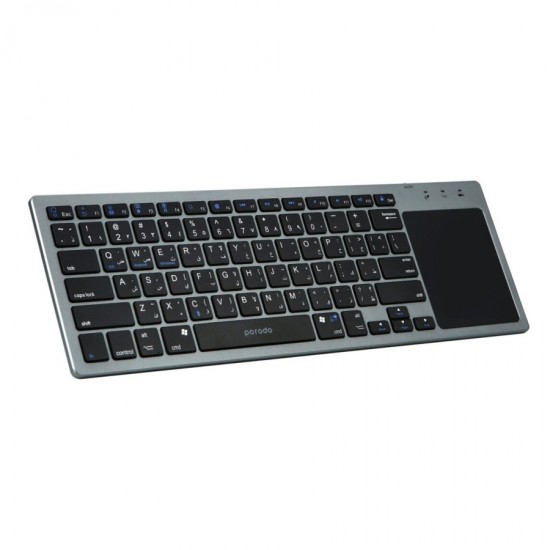 Porodo Wireless Keyboard With Touch-Pad - Gray