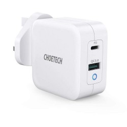 Choetech 100W Dual USB C Port Charger - White