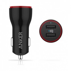 Anker PowerDrive 2 Dual Port Car Charger  - Black