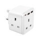 BAZIC GOPORT CUBE, EXTENSION WALL CHARGER WITH BUILT-IN USB OUTPUT - WHITE
