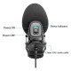 Boya On-Camera Shotgun condenser Microphone for DSLR, Mirrorless and Video Cameras – Black