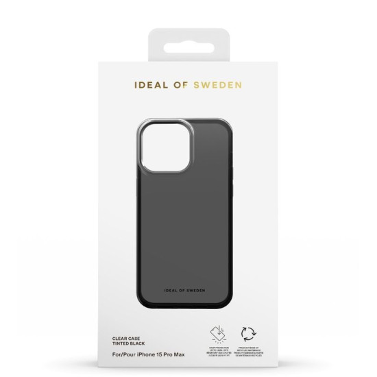 Ideal Of Sweden Clear Case For Iphone 15 Pro Max - Tinted Black