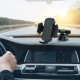 بورودو حامل هاتف مغناطيسي للسيارة مرن قابل للدوران والتمديد مع نظام قفل مزدوج - أسود