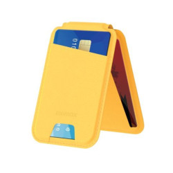  Momax Wallet Magnetic Card Holder With Stand (Yellow)