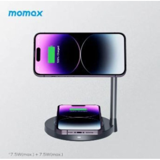 Momax Q.Mag Dual 2 Dual Magnetic Wireless Charging Stand