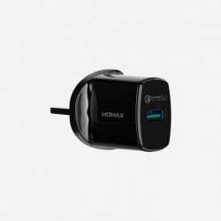 Momax - 1-Plug USB Fast Charger QC 3.0 18W UK Plug - Black