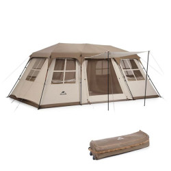 Naturehike Village 17 tent (with hall pole) - Brown
