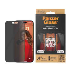 PanzerGlass™ Privacy Screen Protector iPhone 15 Pro | Ultra-Wide Fit - Privacy