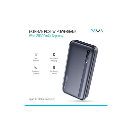 Pawa Extreme Pd20W Powerbank With 20000Mah Capacity