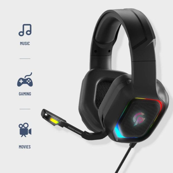 Gaming Headphone With RGB (High Definition) - Black