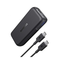 RAVPower 10000mAh PD Pioneer 29W 2-Port Portable Charger - Black