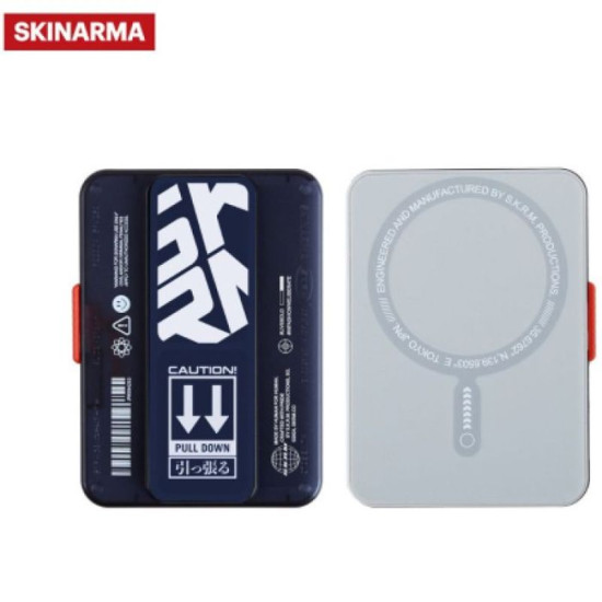 Skinarma Magnetic Cardholder With Grip-Stand Spunk - Blue