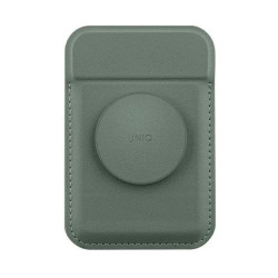 Uniq Flixa Magnetic Card Holder And Pop-Out Grip-Stand - Lichen Green