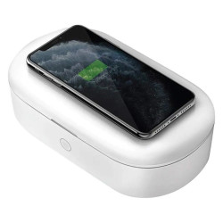 فيفا مدريد صندوق التعقيم بالأشعة فوق البنفسجية المحمول للهواتف الذكيه 10 واط - أبيض