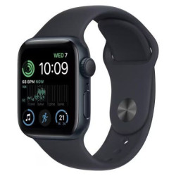 Apple Watch SE GPS 40mm (2022) Midnight Aluminium Case with Midnight Sport Band - Regular