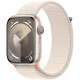 Apple Watch Series 9 GPS + CELLULAR 45mm Starlight Aluminium Case with Starlight Sport Loop